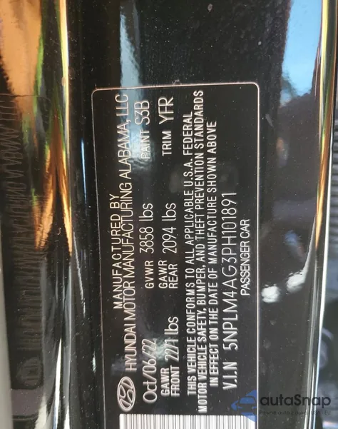 2023 Hyundai Elantra Sel из США, поврежденный, VIN 5NPLM4AG3PH101891